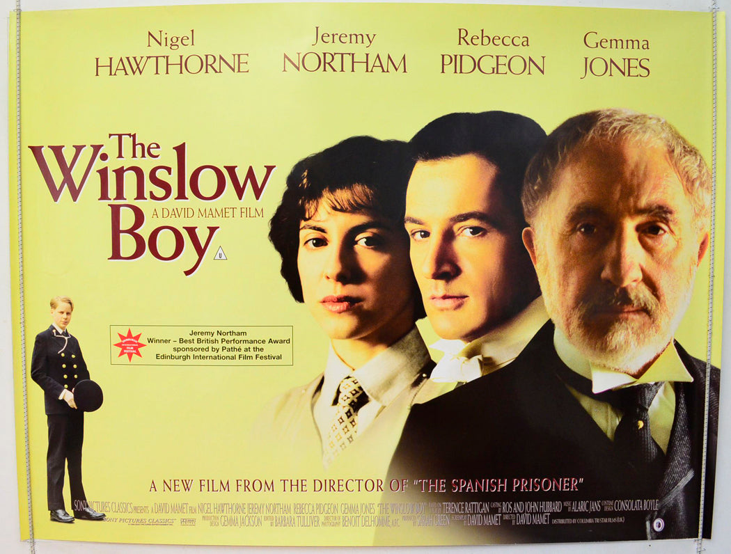 The Winslow Boy Original British Quad Poster - Film Poster - Movie Poster 