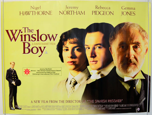 The Winslow Boy  Original British Quad Poster - Film Poster - Movie Poster 