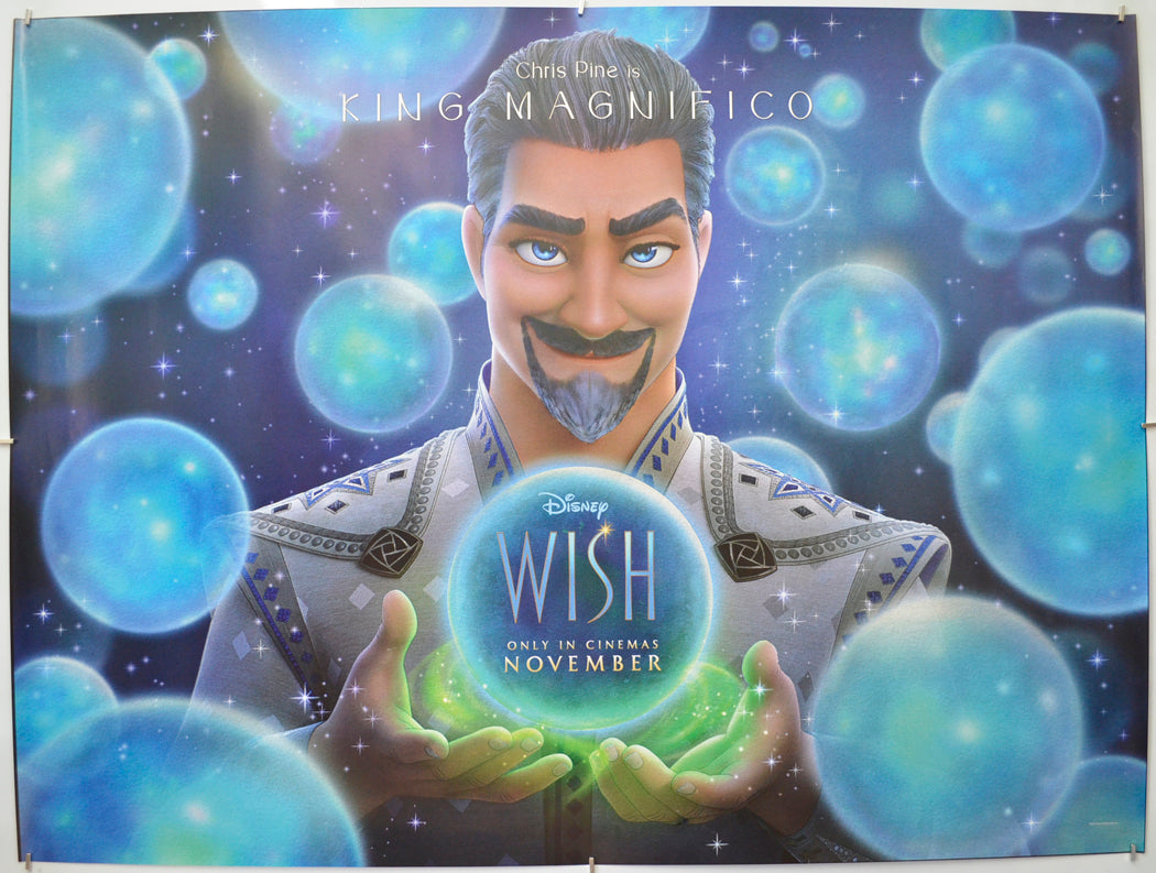 Wish (King Magnifico Version) Original Quad Poster - Film Poster - Movie Poster