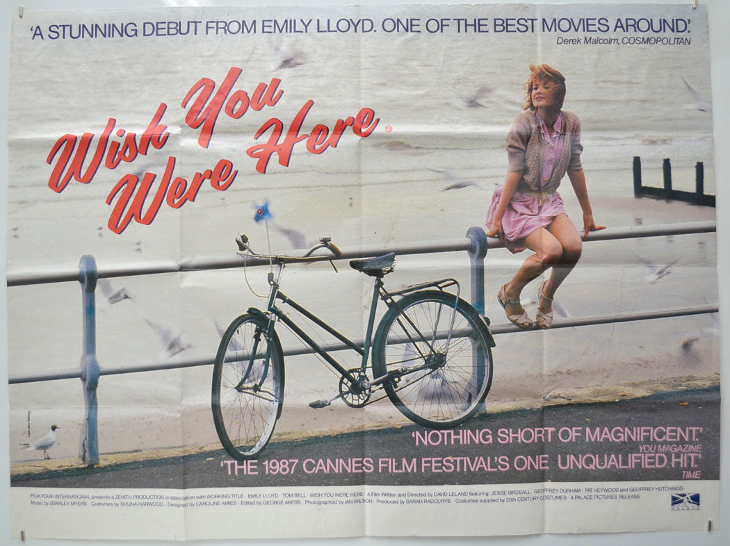 Wish You Were Here Original Quad Poster - Film Poster - Movie Poster