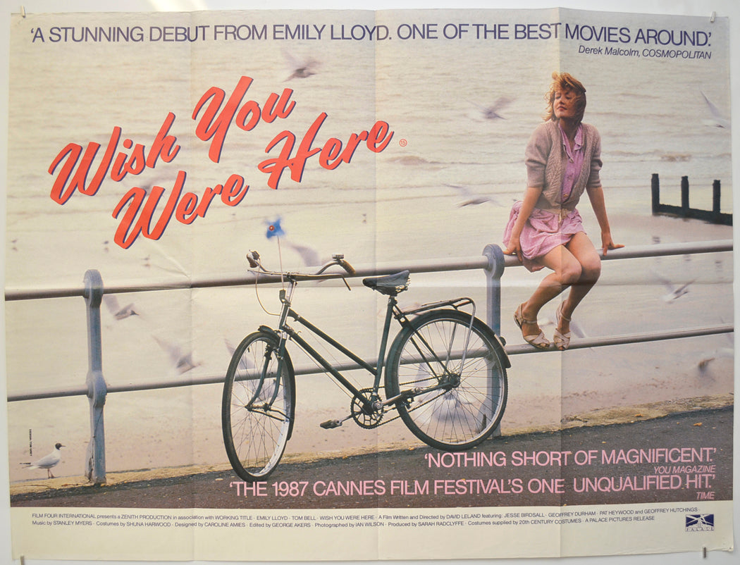 Wish You Were Here  Original Quad Poster - Film Poster - Movie Poster