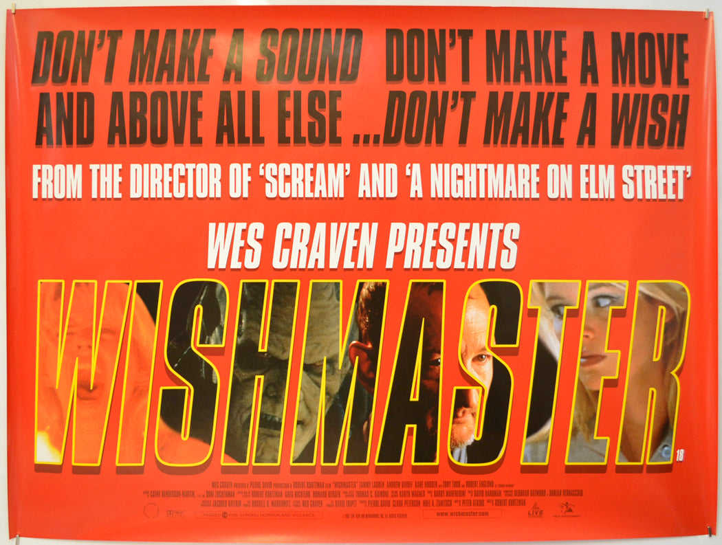 Wishmaster  Original Quad Poster - Film Poster - Movie Poster