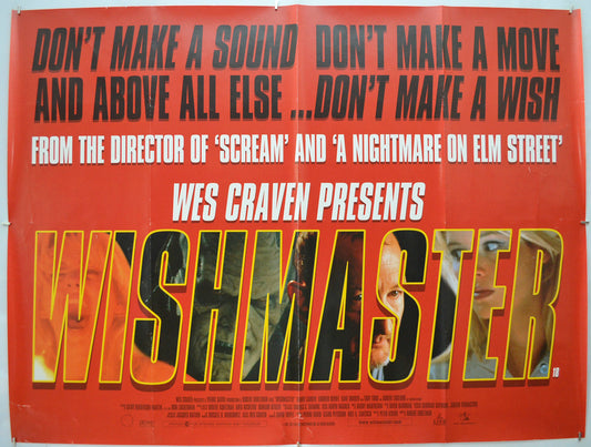 Wishmaster Original Quad Poster - Film Poster - Movie Poster