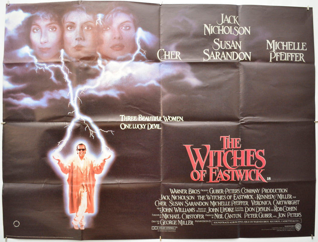 The Witches Of Eastwick  Original Quad Movie Poster  