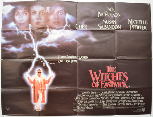 The Witches Of Eastwick  Original Quad Movie Poster  