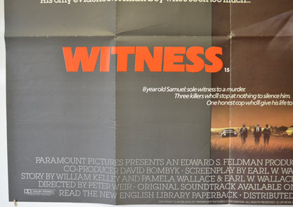 WITNESS (Bottom Left) Cinema Quad Movie Poster 