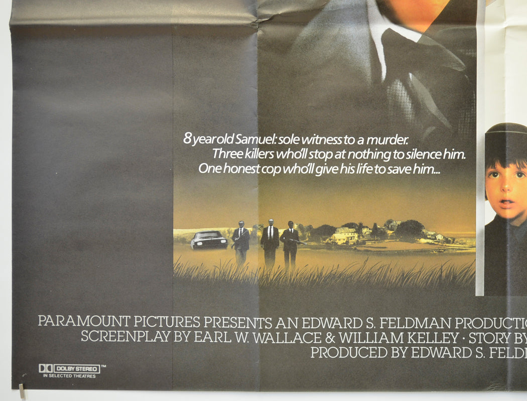 WITNESS (Bottom Left) Cinema Quad Movie Poster 