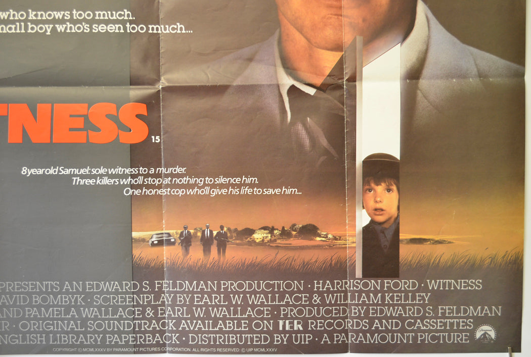 WITNESS (Bottom Right) Cinema Quad Movie Poster 