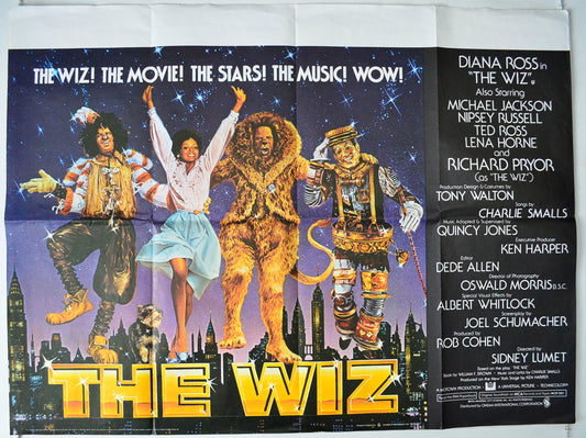 The Wiz Original British Quad Poster - Movie Poster