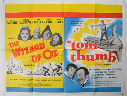 The Wizard Of Oz / Tom Thumb  (1964 Double Bill)  Original Quad Poster - Film Poster - Movie Poster 