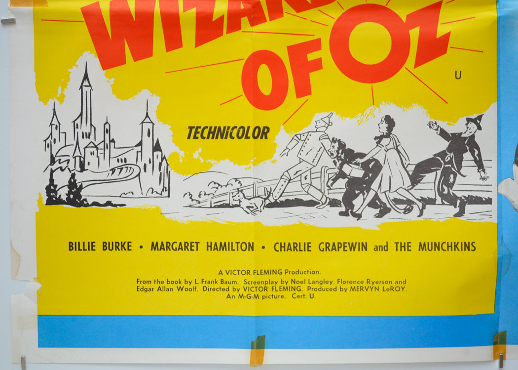 THE WIZARD OF OZ / TOM THUMB (Bottom Left) Cinema Quad Movie Poster 