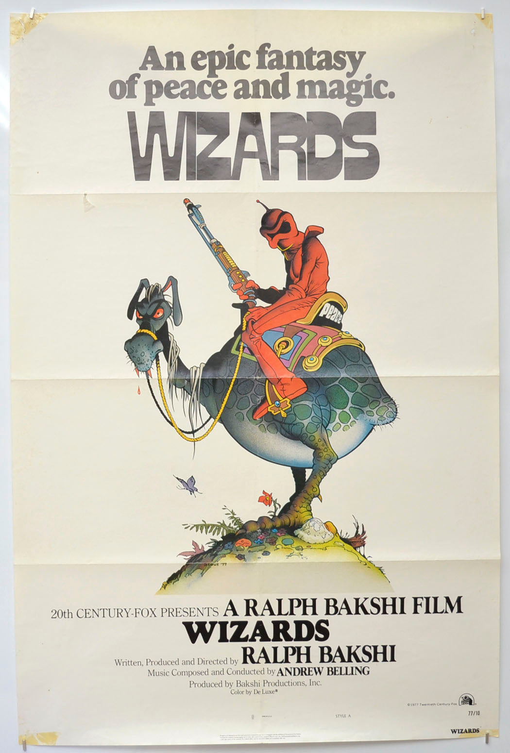 Wizards Original One Sheet Poster - Film Poster - Movie Poster