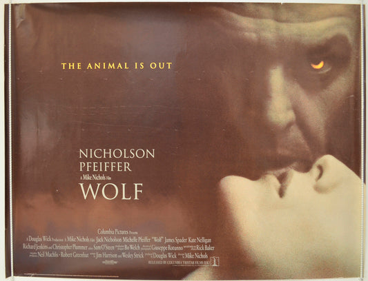 Wolf  Original British Quad Poster - Film Poster - Movie Poster 