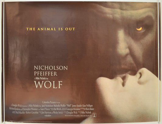 Wolf  Original British Quad Poster - Film Poster - Movie Poster 