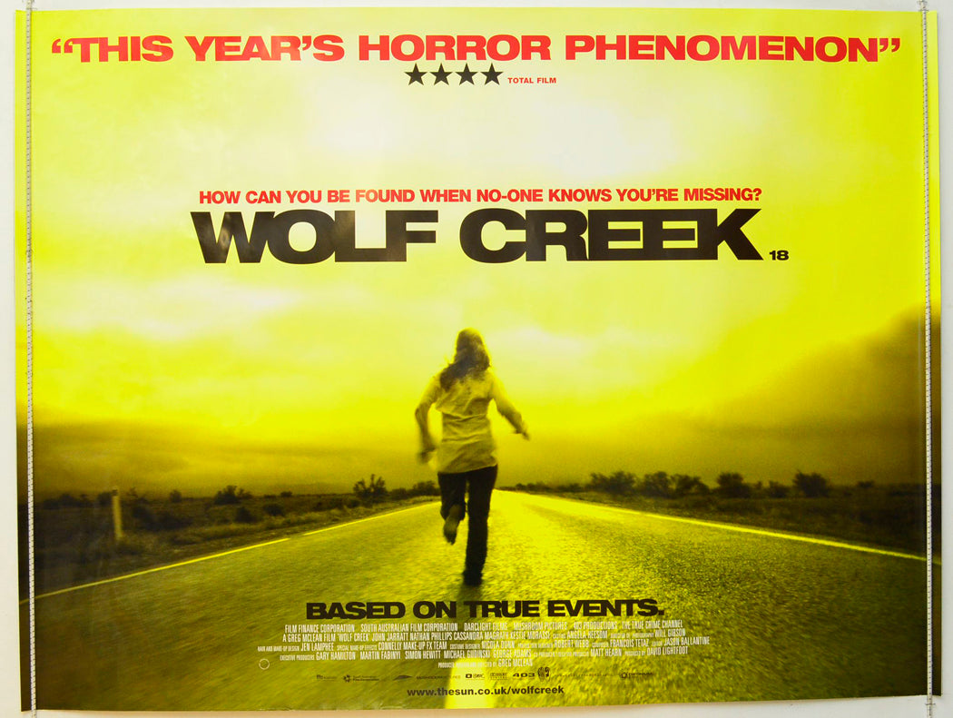 Wolf Creek  Original British Quad Poster - Film Poster - Movie Poster