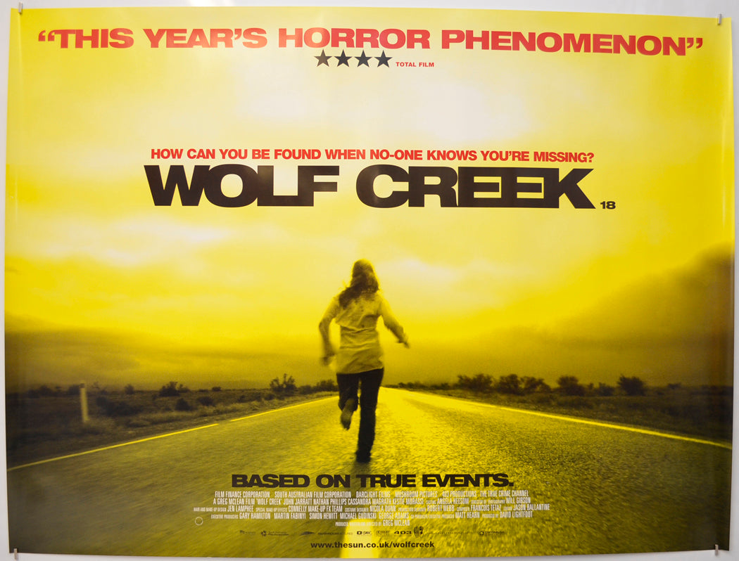 Wolf Creek Original Quad Poster - Film Poster - Movie Poster