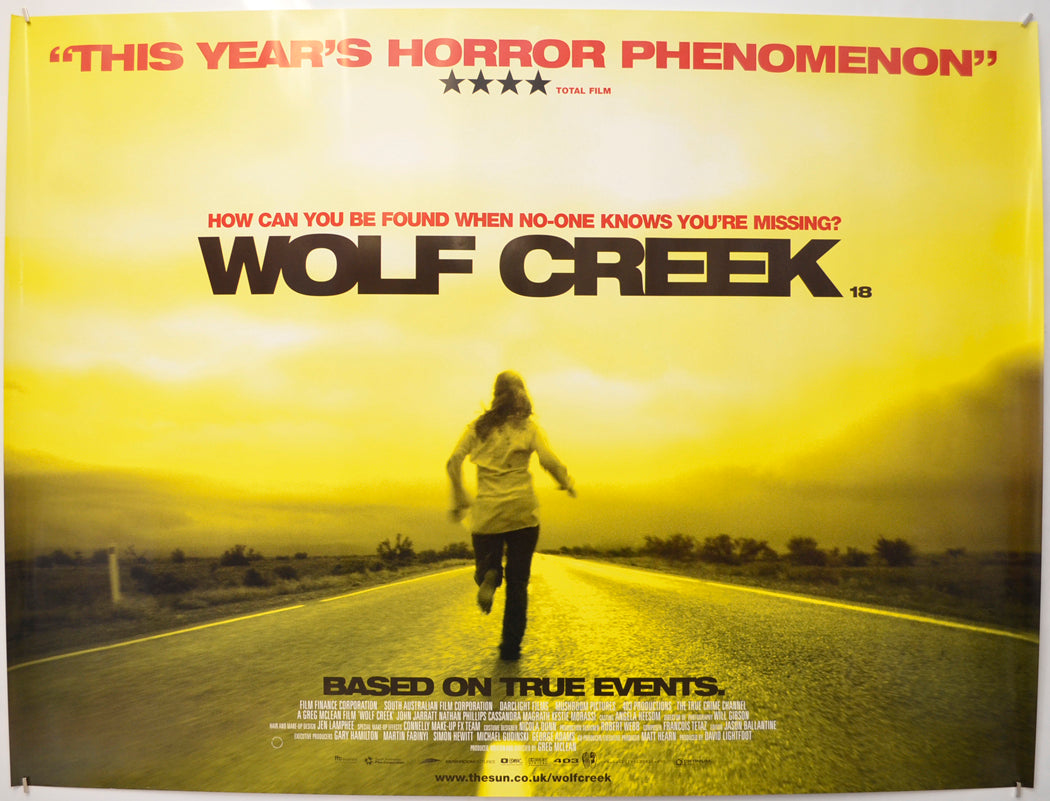 Wolf Creek Original Quad Poster - Film Poster - Movie Poster