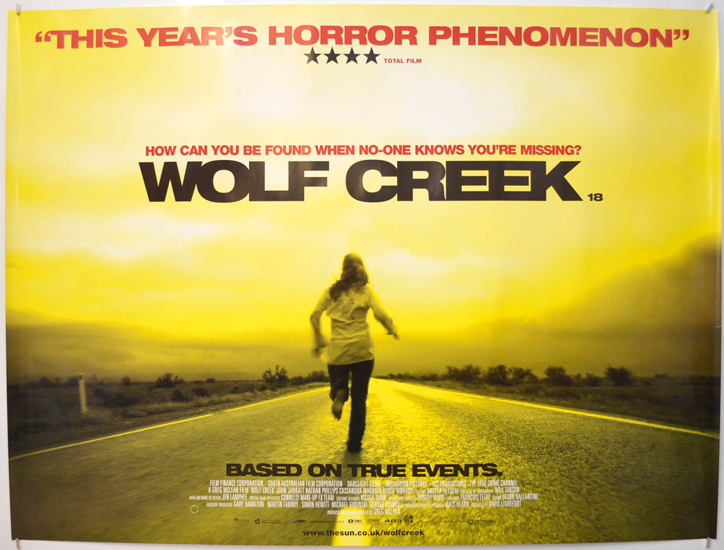 Wolf Creek Original Quad Poster - Film Poster - Movie Poster