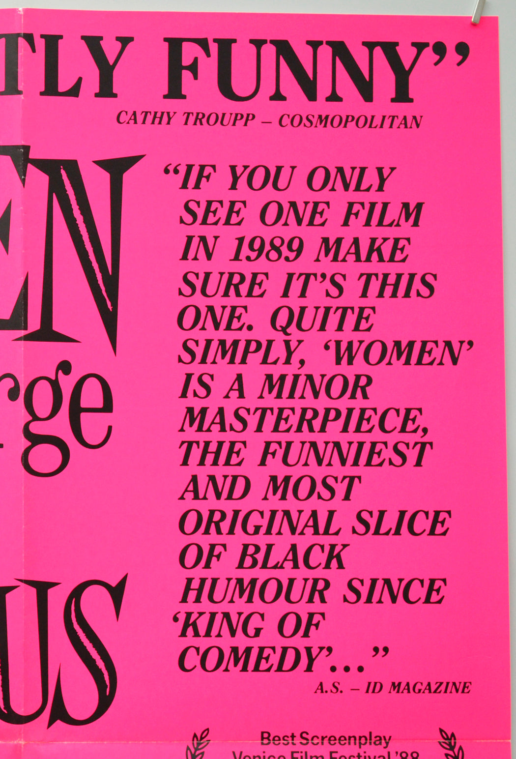 WOMEN ON THE VERGE OF A NERVOUS BREAKDOWN (Top Right) Cinema Double Crown Movie Poster 