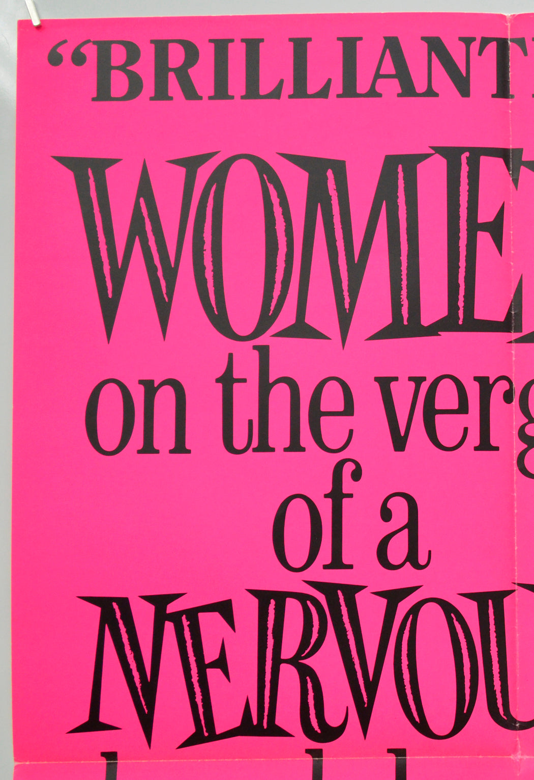 WOMEN ON THE VERGE OF A NERVOUS BREAKDOWN (Top Left) Cinema Double Crown Movie Poster 