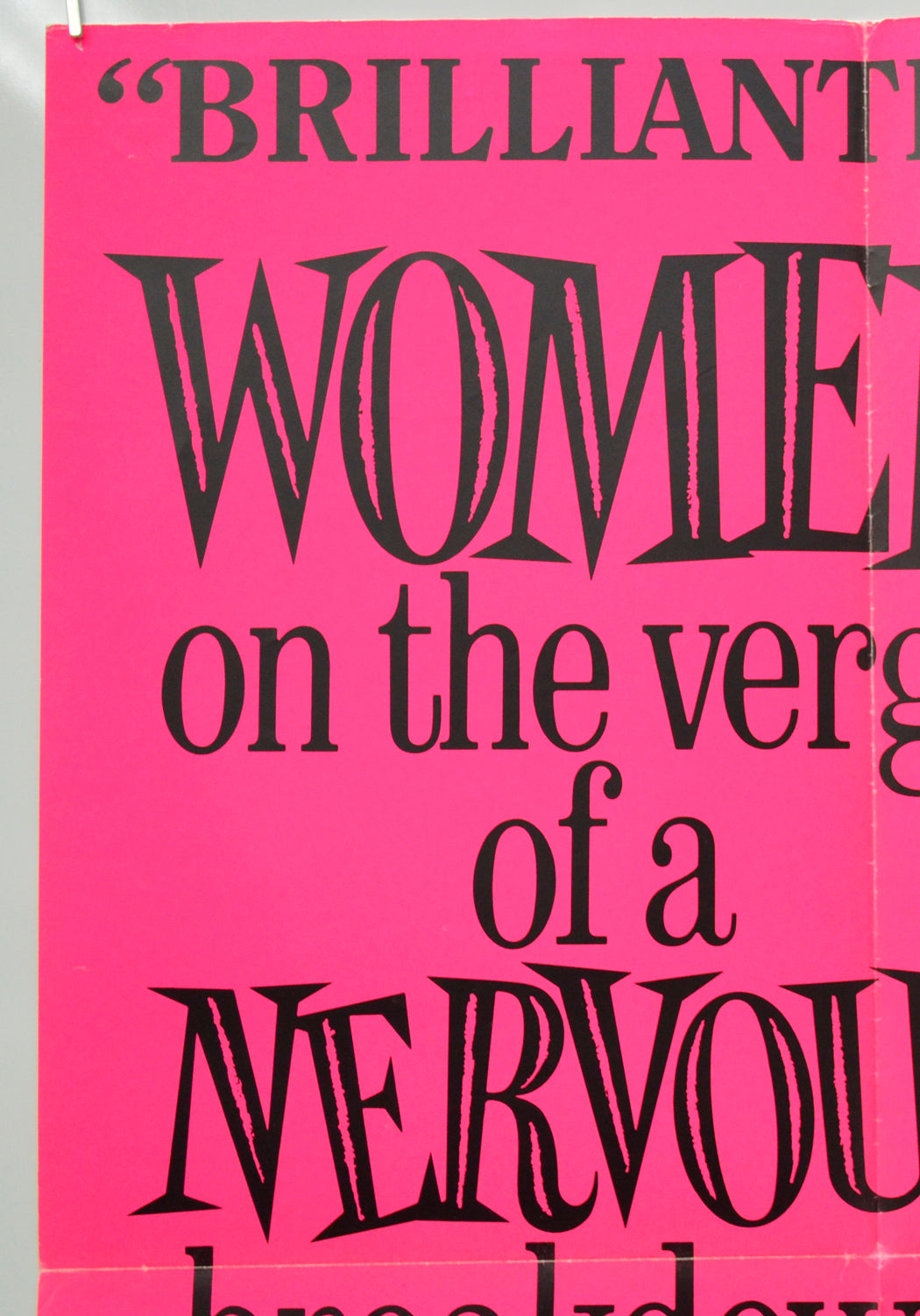 WOMEN ON THE VERGE OF A NERVOUS BREAKDOWN (Top Left) Cinema Double Crown Movie Poster 