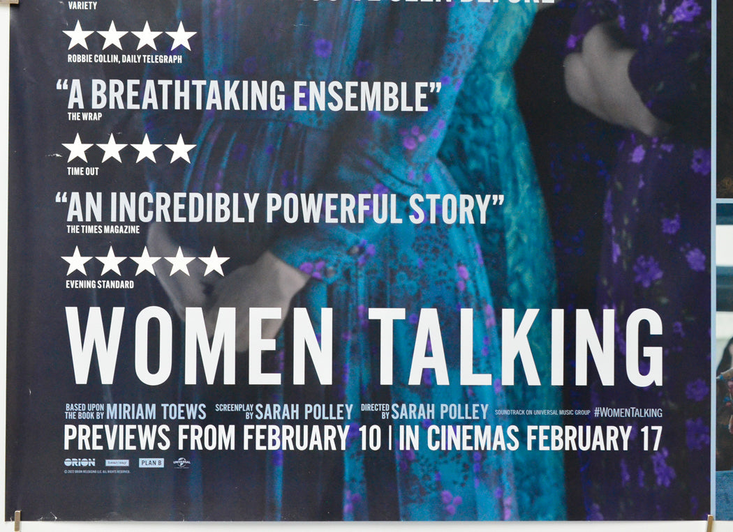 Women Talking (Bottom Left) Cinema Quad Movie Poster 
