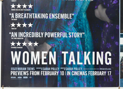Women Talking (Bottom Left) Cinema Quad Movie Poster 