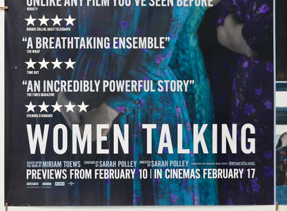 Women Talking (Bottom Left) Cinema Quad Movie Poster 