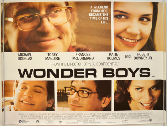 Wonder Boys  Original Quad Poster - Film Poster - Movie Poster 