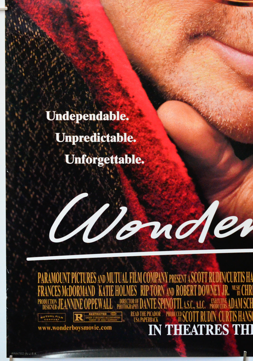 Wonder Boys (Bottom Left) Cinema One Sheet Movie Poster 
