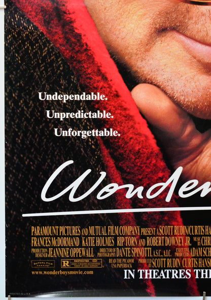 Wonder Boys (Bottom Left) Cinema One Sheet Movie Poster 