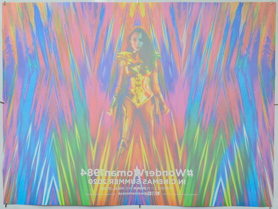 Wonder Woman 1984 (Back) Cinema Quad Movie Poster 