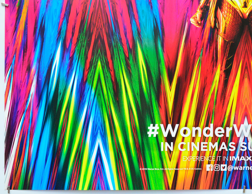 Wonder Woman 1984 (Bottom Left) Cinema Quad Movie Poster 