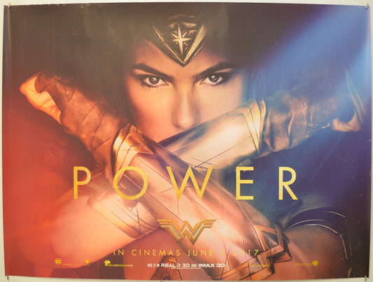 Wonder Woman (Teaser / Advance Version)  Original Quad Poster - Film Poster - Movie Poster