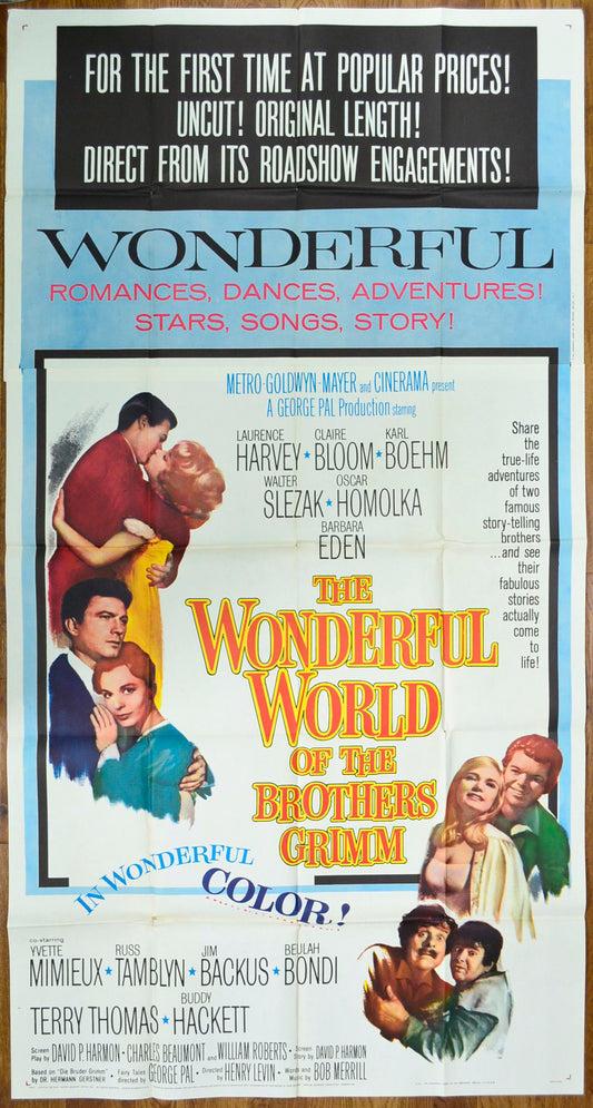 The Wonderful World Of The Brothers Grimm    Original US 3-Sheet Poster - Movie Poster