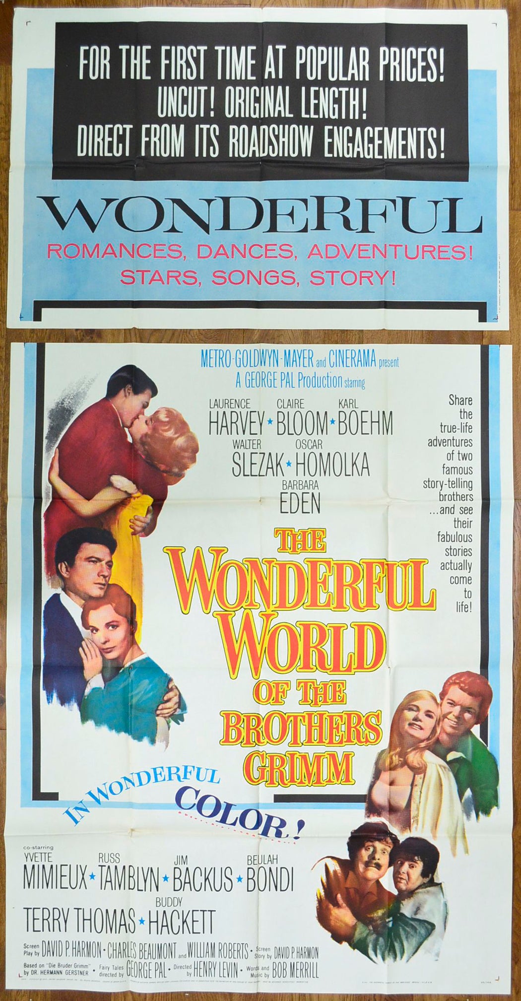 THE WONDERFUL WORLD OF THE BROTHERS GRIMM – 3 Sheet Poster