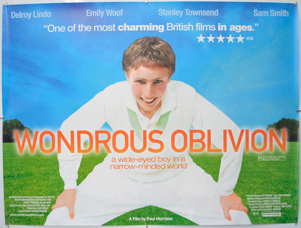 Wondrous Oblivion Original Quad Poster - Film Poster - Movie Poster