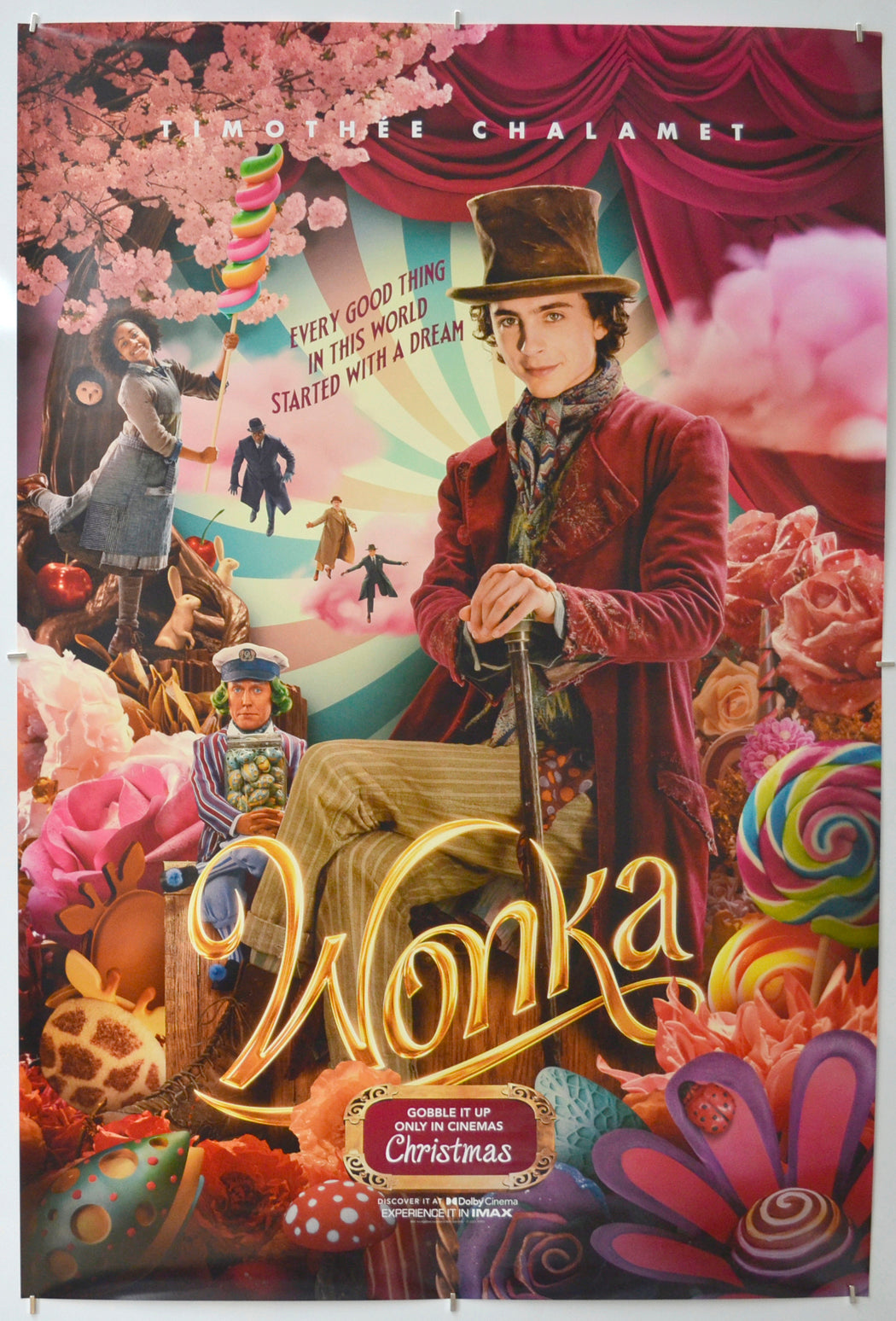 Wonka (Teaser / Advance Version) Original One Sheet Poster - Film Poster - Movie Poster 