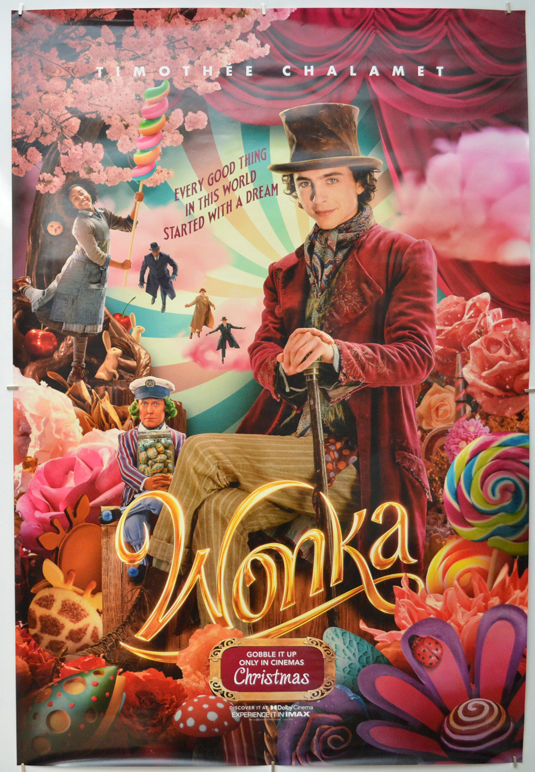 Wonka (Teaser / Advance Version) Original One Sheet Poster - Film Poster - Movie Poster 