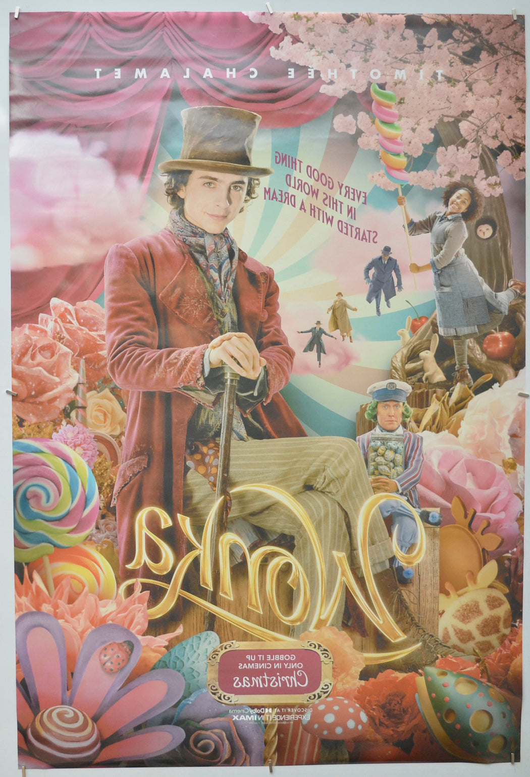 WONKA (Back) Cinema One Sheet Movie Poster 