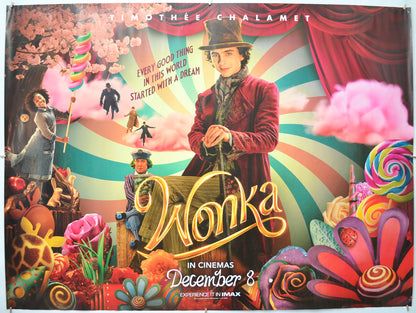 Wonka (Teaser / Advance Version) Original Quad Poster - Film Poster - Movie Poster 