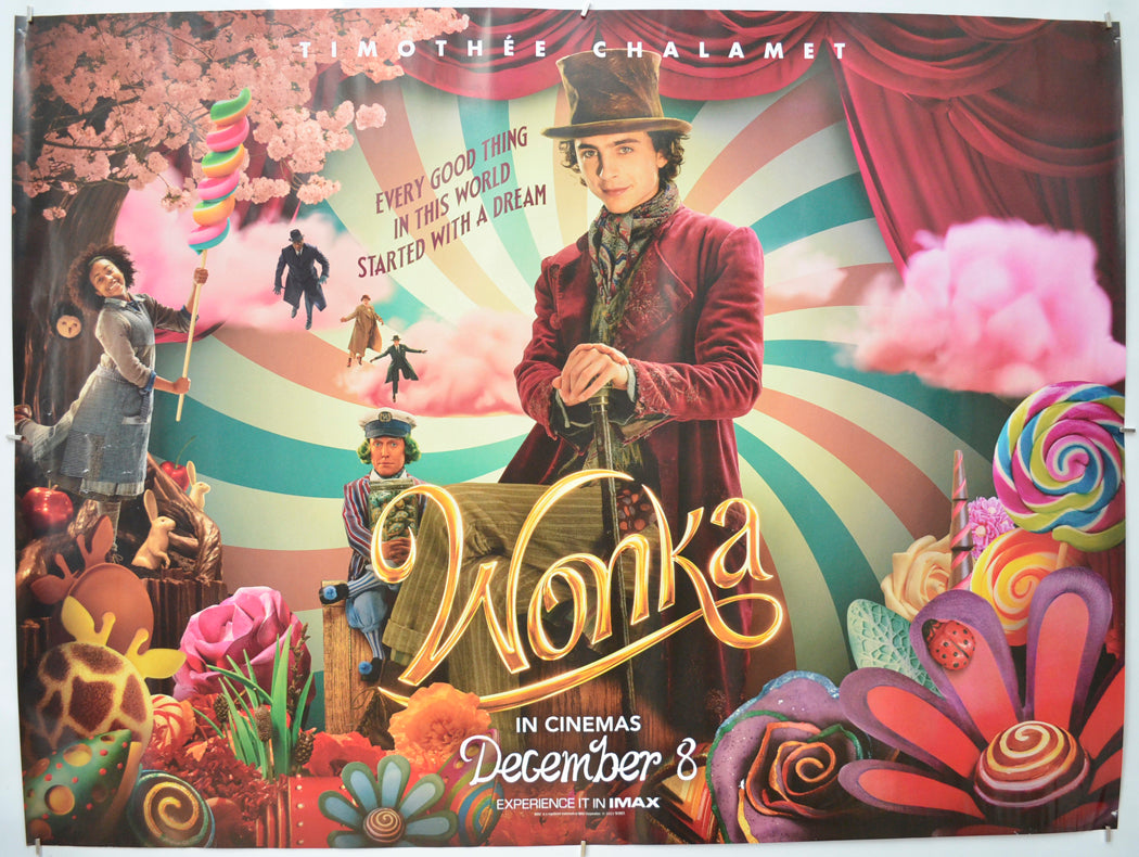 Wonka (Teaser / Advance Version) Original Quad Poster - Film Poster - Movie Poster 