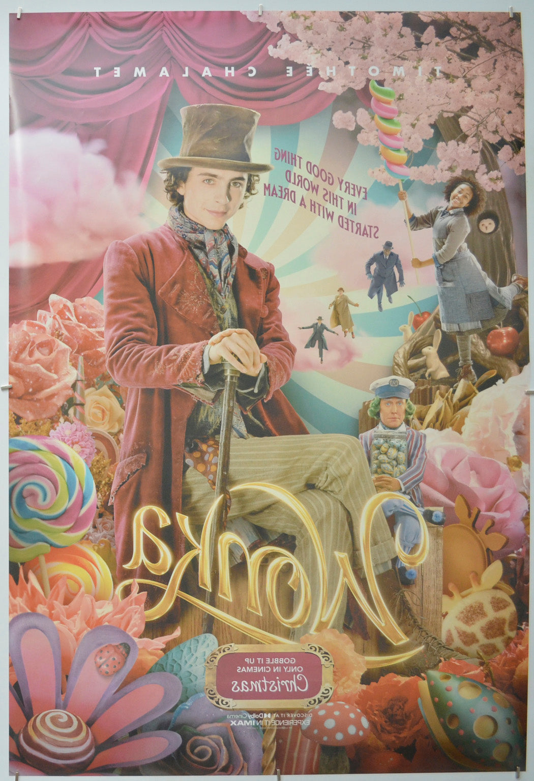 Wonka (Back) Cinema One Sheet Movie Poster 