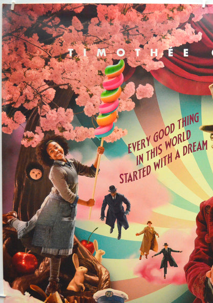 Wonka (Top Left) Cinema One Sheet Movie Poster 