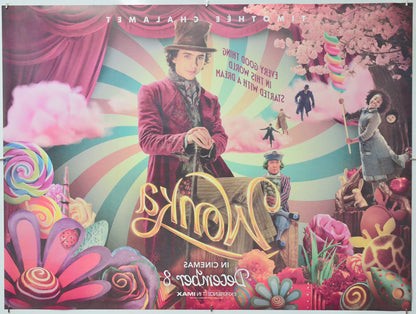 Wonka (Back) Cinema Quad Movie Poster 