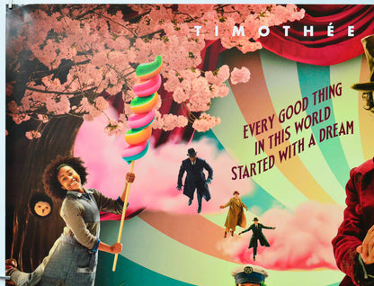 Wonka (Top Left) Cinema Quad Movie Poster 