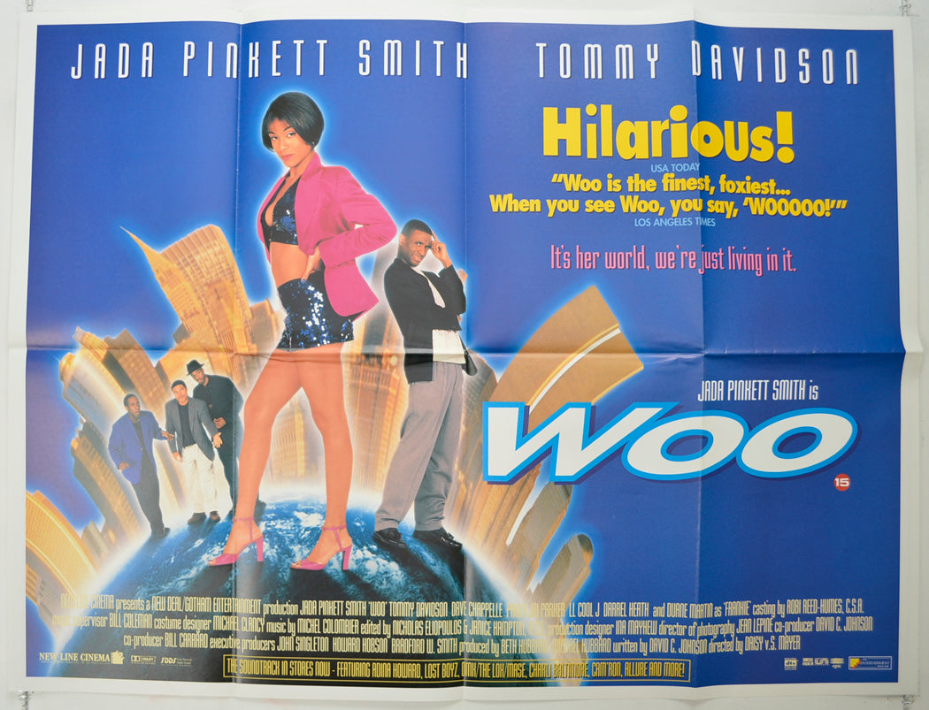 Woo   Original Quad Poster - Film Poster - Movie Poster 