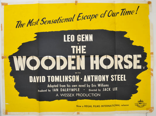 The Wooden Horse Original Quad Poster - Film Poster - Movie Poster  