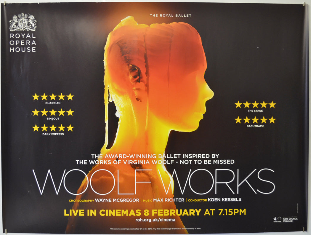 Woolf Works (a.k.a. The Royal Ballet: Woolf Works)  Original Quad Poster - Film Poster - Movie Poster