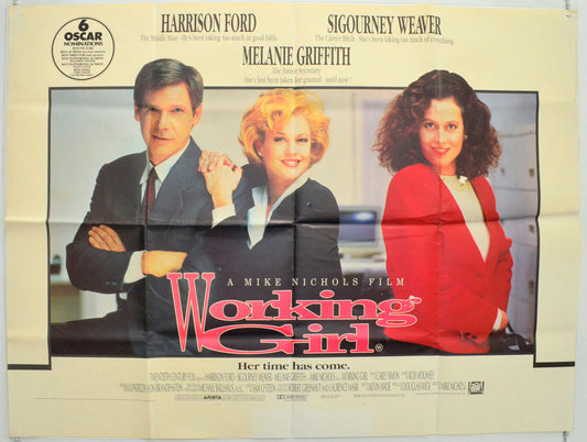 Working Girl Original British Quad Poster - Film Poster - Movie Poster 